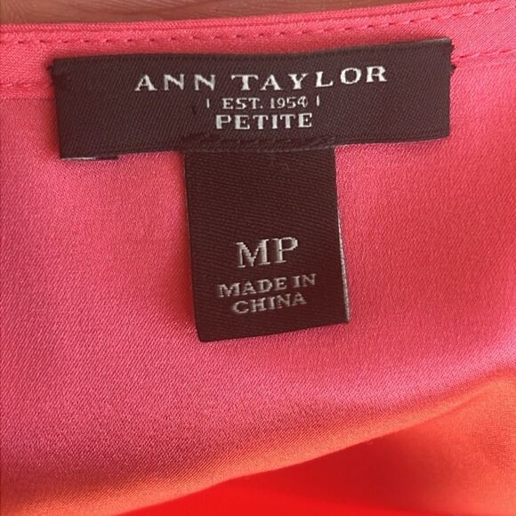 Ann Taylor Ruffle Sleeveless Blouse | Medium Petite - Picture 3 of 3